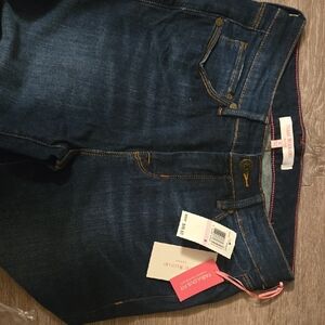 Isaac Mizrahi Dark Blue Straight Leg Jeans